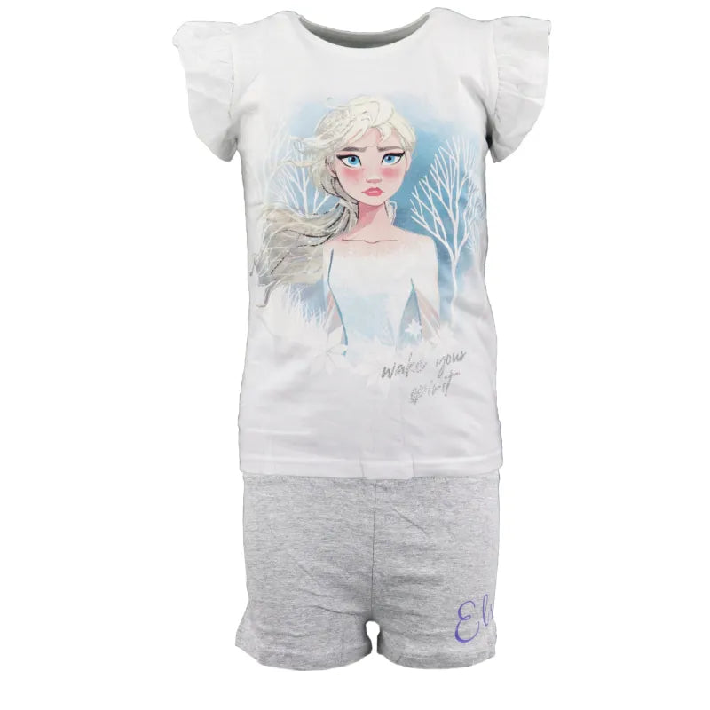 Disney Die Eiskönigin Elsa Kinder kurzarm Pyjama - WS-Trend.de Schlafanzug 104 bis 134