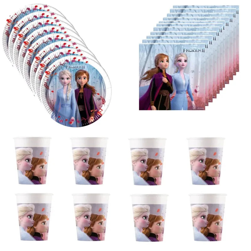 Disney Die Eiskönigin Partyset Deko Set 36tlg. - WS-Trend.de Geburtstag 36tlg.Geschirr