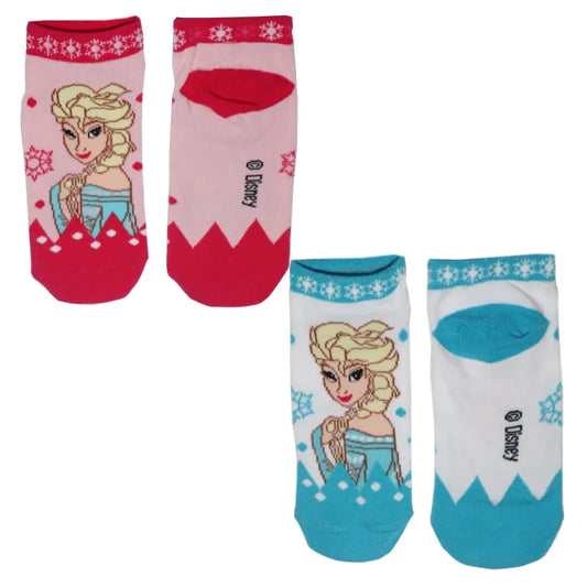 Disney Die Eiskönigin Elsa Mädchen Kinder kurze Socken im 2er Pack - WS-Trend.de Frozen 2 - Rosa Hellblau