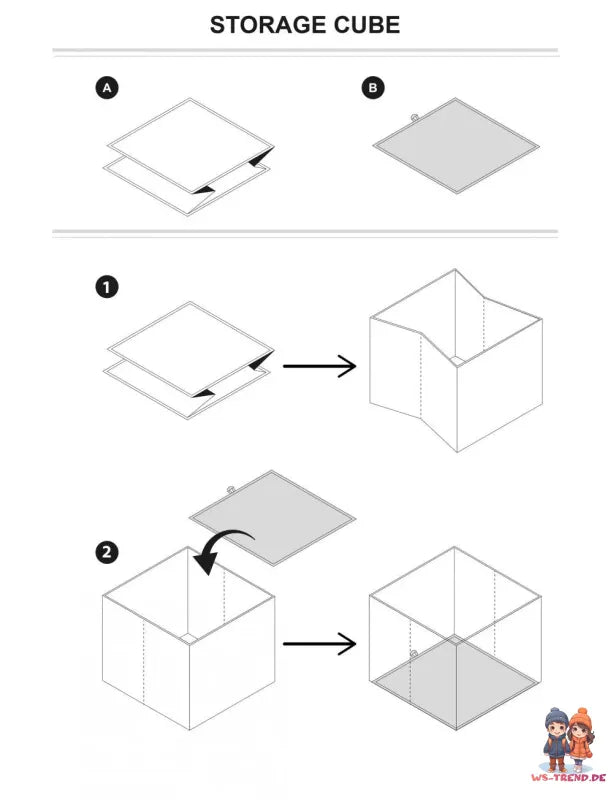 Disney Die Eiskönigin Elsa Kinder Spielzeug Korb Box Spielzeugkiste 31x31x31 cm - WS-Trend.de