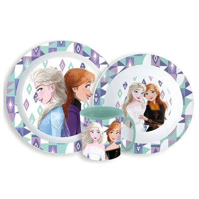 Disney Die Eiskönigin Elsa Kinder Geschirr-Set 3 teilig Becher Teller Schüssel - WS-Trend.de