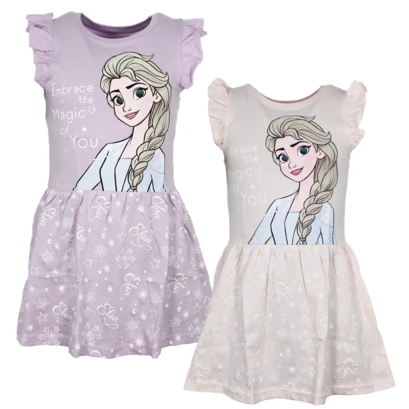 Disney Die Eiskönigin Elsa Kinder Mädchen Sommerkleid Kleid - WS-Trend.de Gr. 92-128 Baumwolle