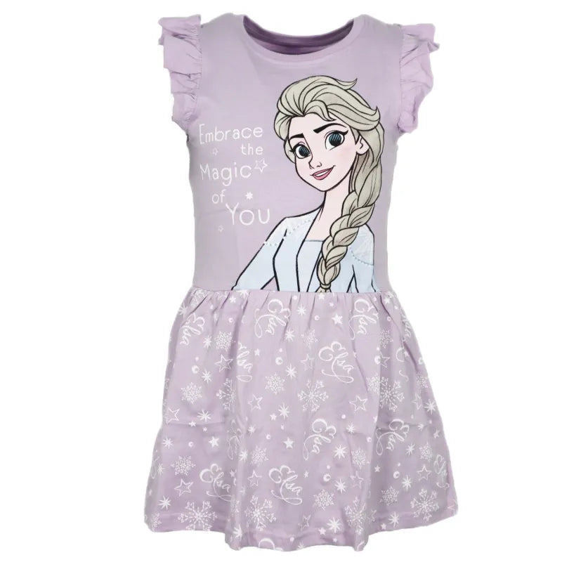 Disney Die Eiskönigin Elsa Kinder Mädchen Sommerkleid Kleid - WS-Trend.de Gr. 92-128 Baumwolle