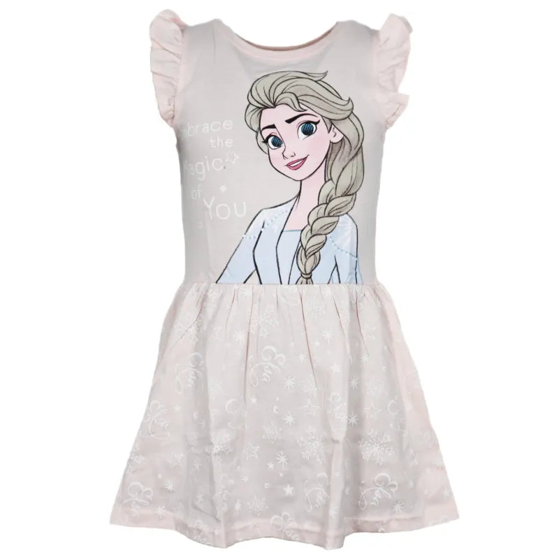 Disney Die Eiskönigin Elsa Kinder Mädchen Sommerkleid Kleid - WS-Trend.de Gr. 92-128 Baumwolle