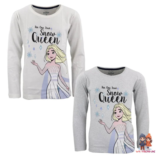 Disney Die Eiskönigin Elsa Mädchen Kinder Langarmshirt Shirt - WS-Trend.de 104 - 134 Baumwolle