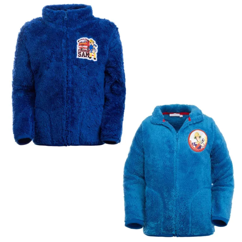 Feuerwehrmann Sam Kinder Fleece Jacke Langfloor WS Trend.de Jungen Kuschel Langflorig 98 116