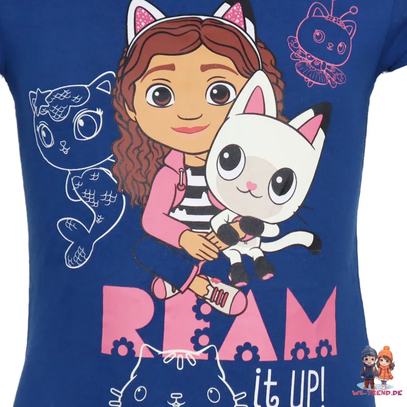 Gabbys Dollhouse Mädchen Kinder T-Shirt Shirt - WS-Trend.de Netflix 100% Baumwolle Gr. 92-128