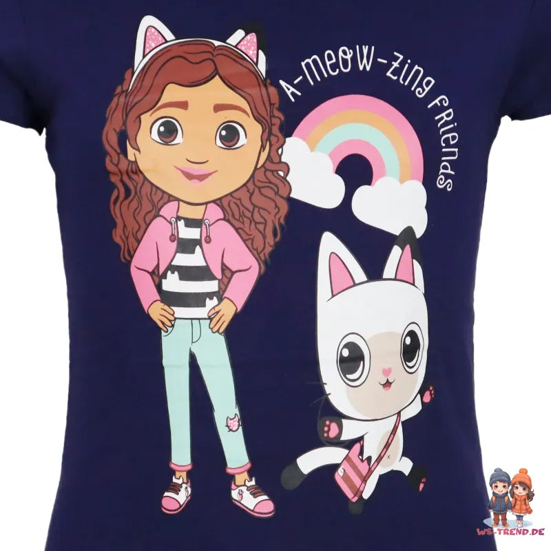 Gabbys Dollhouse Mädchen Kinder T-Shirt Shirt - WS-Trend.de Netflix 100% Baumwolle Gr. 92-128