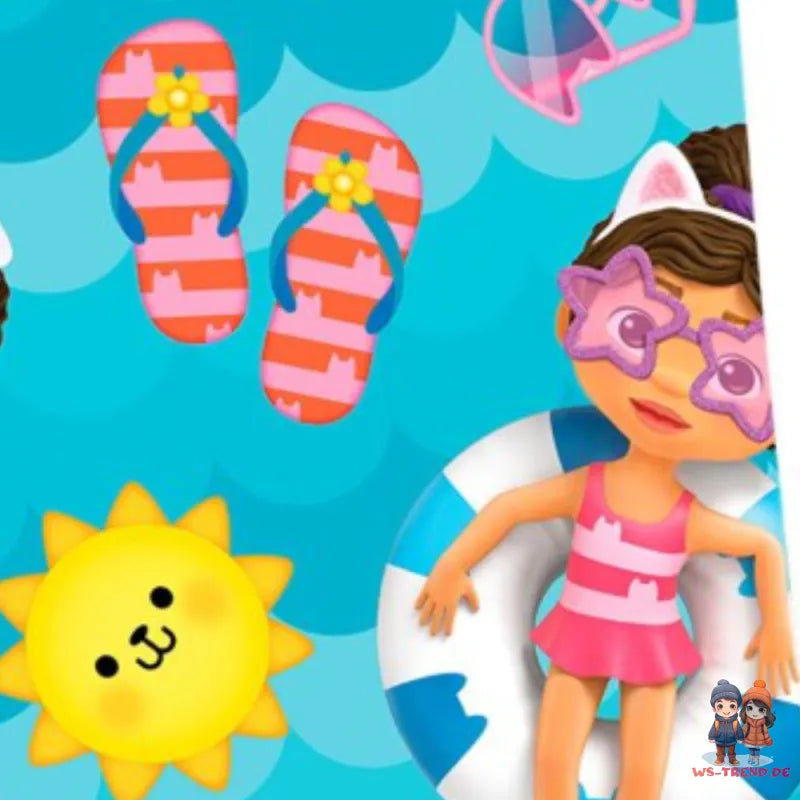 Gabbys Dollhouse Badetuch Strandtuch 70x140 cm 100% Baumwolle - WS-Trend.de XXL