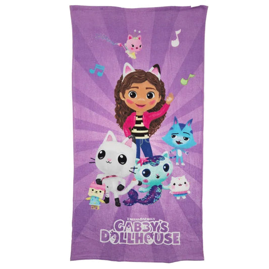 Gabbys Dollhouse Strandtuch Handtuch Badetuch XL 70x140 cm 100% Baumwolle - WS-Trend.de