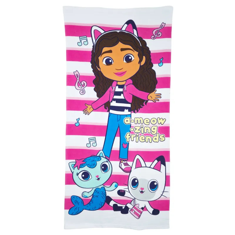 Gabbys Dollhouse Strandtuch Handtuch Badetuch XL 70x140 cm - WS-Trend.de