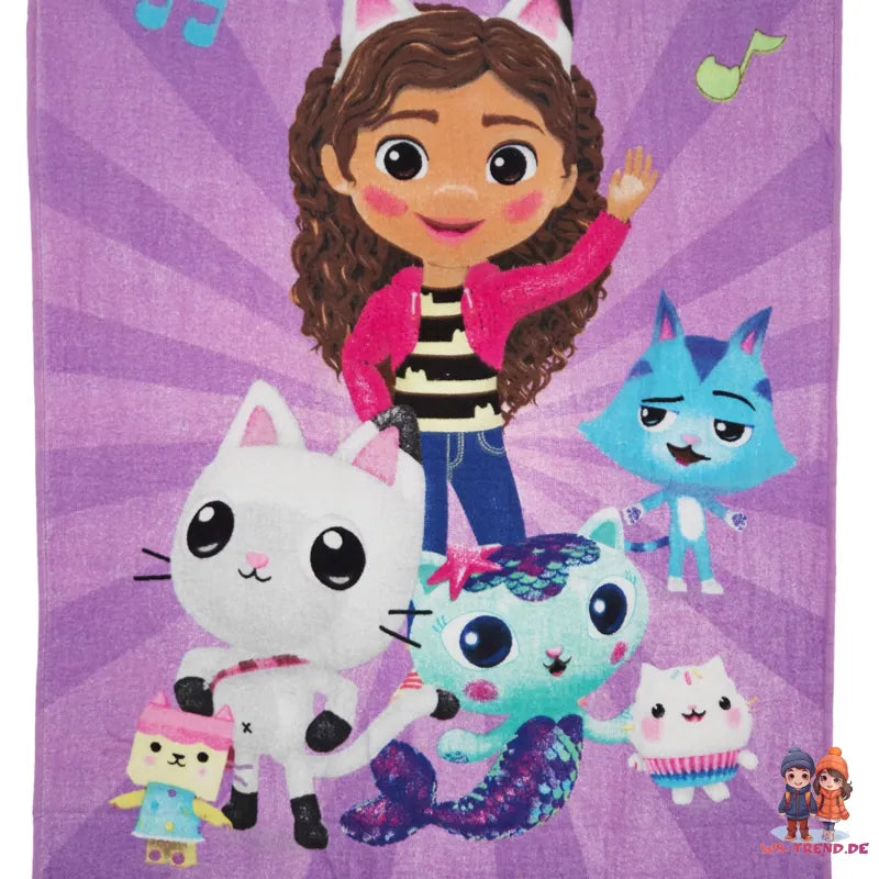 Gabbys Dollhouse Strandtuch Handtuch Badetuch XL 70x140 cm - WS-Trend.de