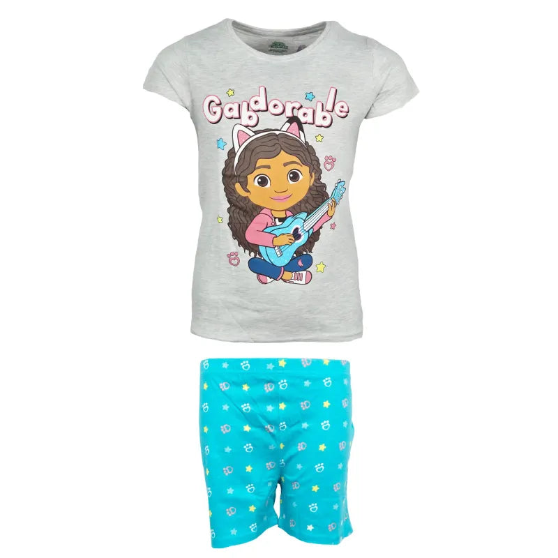 Gabbys Dollhouse Kinder Mädchen kurzarm Schlafanzug Pyjama - WS-Trend.de 104-134 Baumwolle