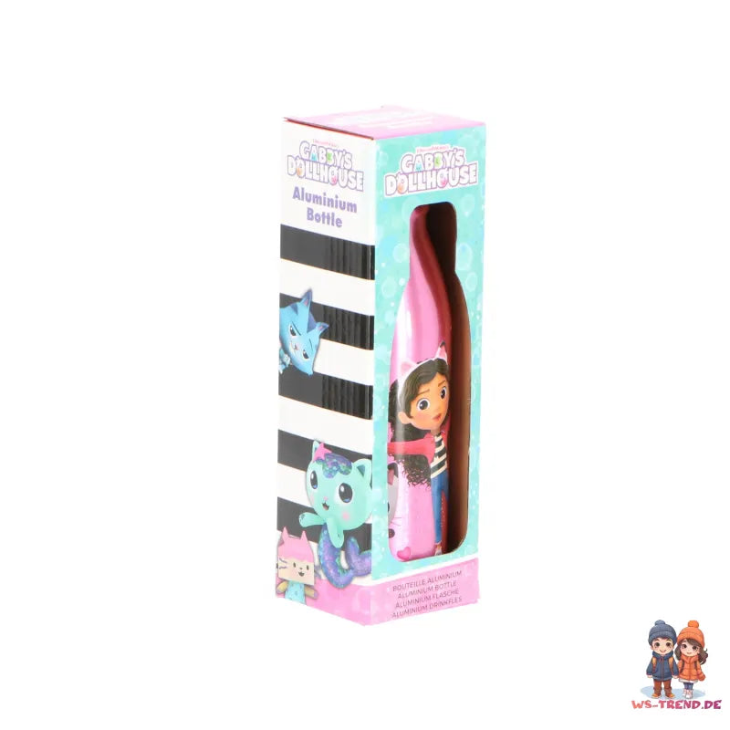 Gabbys Dollhouse Kinder Mädchen ALU Wasserflasche Trinkflasche Flasche 600 ml - WS-Trend.de