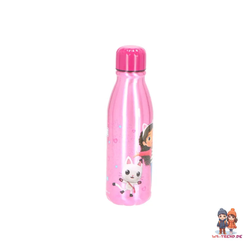Gabbys Dollhouse Kinder Mädchen ALU Wasserflasche Trinkflasche Flasche 600 ml - WS-Trend.de