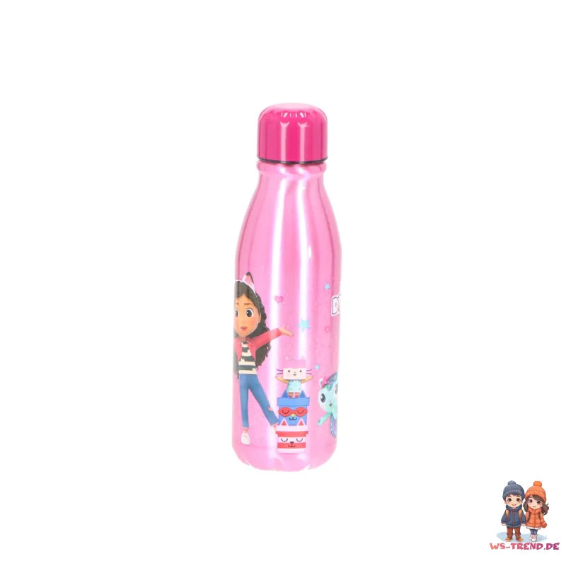 Gabbys Dollhouse Kinder Mädchen ALU Wasserflasche Trinkflasche Flasche 600 ml - WS-Trend.de