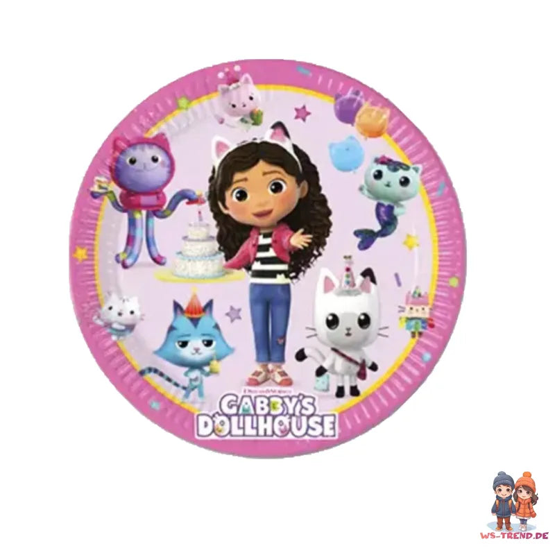 Gabbys Dollhouse Geburtstag Deko Set 36tlg.Partyset - WS-Trend.de Kinder Kindergeburtstag