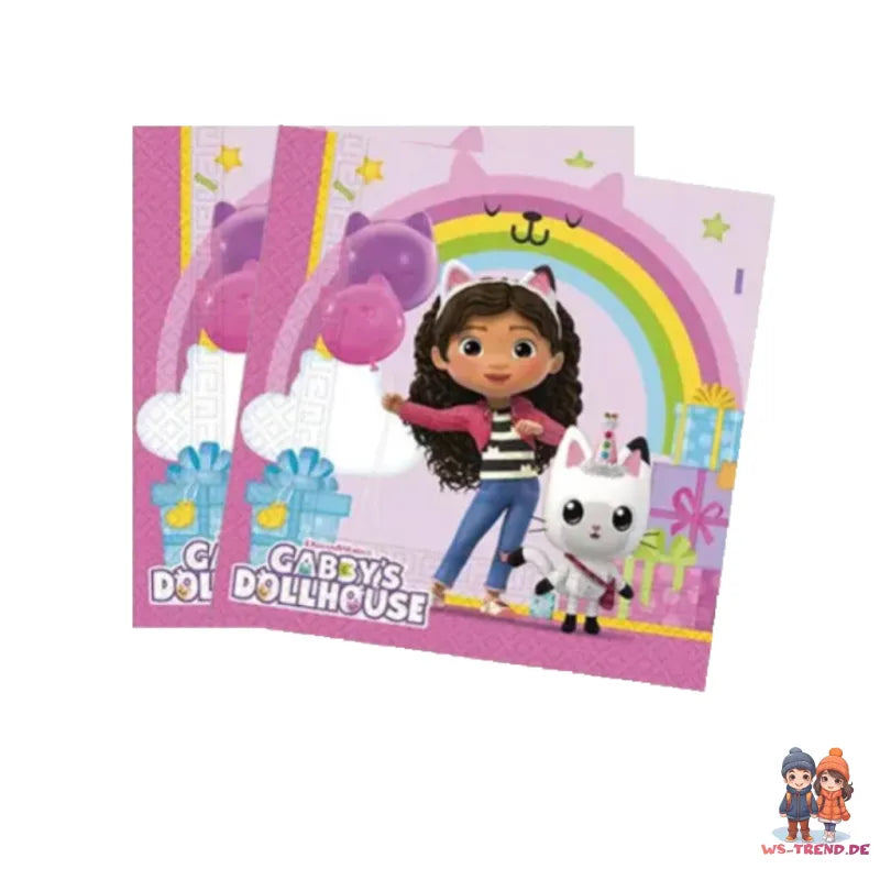 Gabbys Dollhouse Geburtstag Deko Set 36tlg.Partyset - WS-Trend.de Kinder Kindergeburtstag