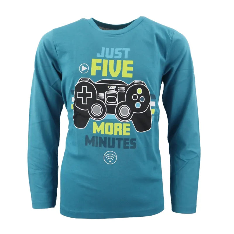 Gamer Jungen Kinder langarm Shirt - WS-Trend.de Zocker Spieler Gr. 116 bis 152 Baumwolle