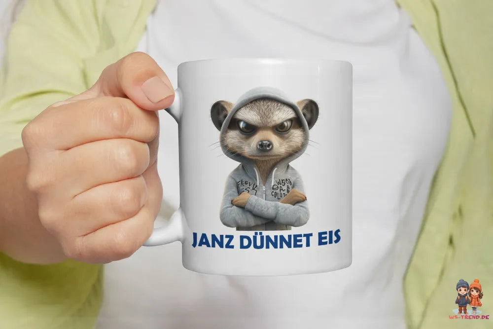 Erdmännchen Janz Dünnet Eis Keramik Kaffeetasse Teetasse Tasse Geschenke - WS-Trend.de