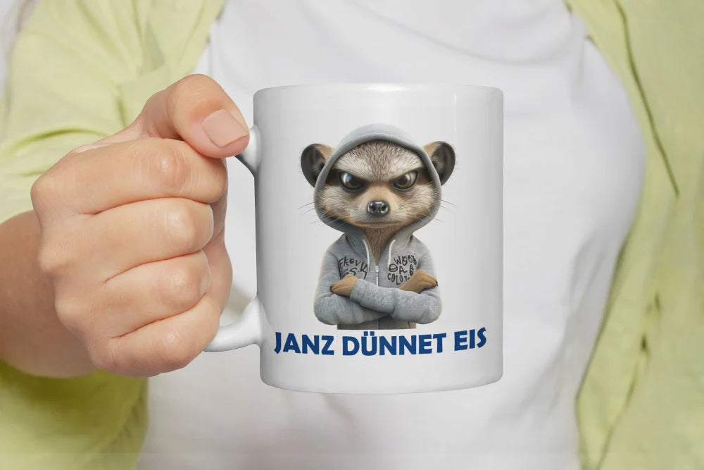 Erdmännchen Janz Dünnet Eis Keramik Kaffeetasse Teetasse Tasse Geschenke - WS-Trend.de