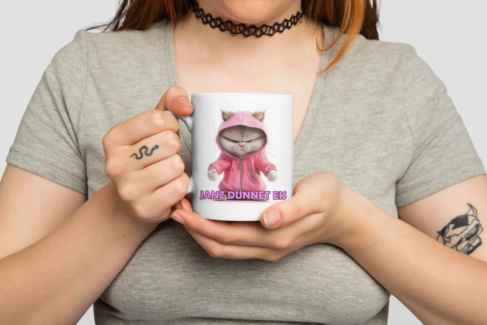 Katze Angry Cat Janz Dünnet Eis Keramik Kaffeetasse Teetasse Tasse Geschenke - WS-Trend.de
