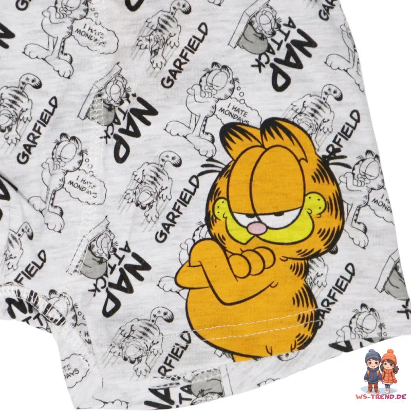 Garfield der Kater Jungen Boxershorts Unterhose 2er Pack - WS-Trend.de Gr. 134 bis 164