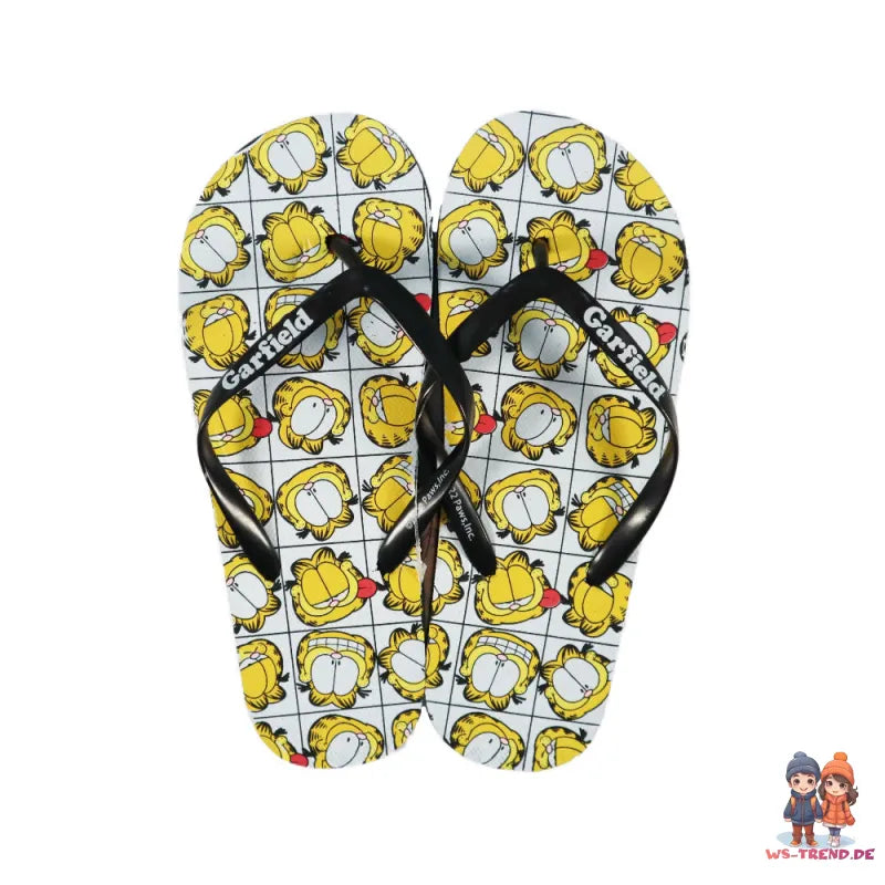 Garfield Kater Jungen Flip Flops Sandalen Zehentrenner Latschen - WS-Trend.de Gr. 34-39