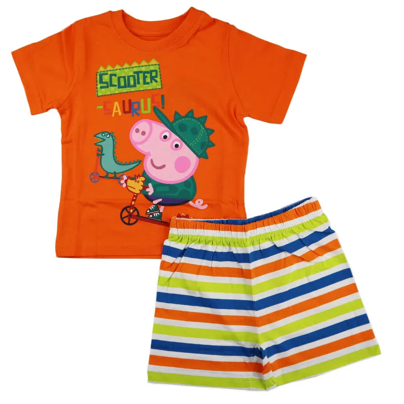 Peppa Wurz George Kinder Jungen Pyjama - WS-Trend.de Wutz Pig Schlafanzug 92-116 Shirt Shorts