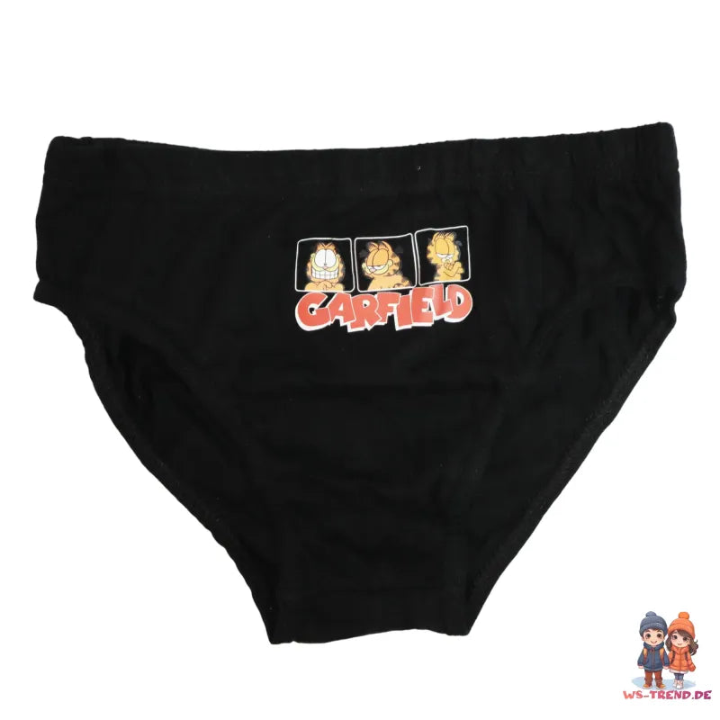 Garfield 3er Pack Slips Kinder Jungen Unterwäsche Unterhosen - WS-Trend.de 100% Baumwolle