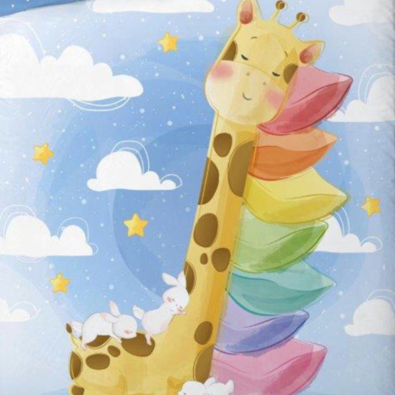 Die kleine Giraffe Baby Bettwäsche Set 100x135 40x60 - WS-Trend.de Kleine 100% Baumwolle