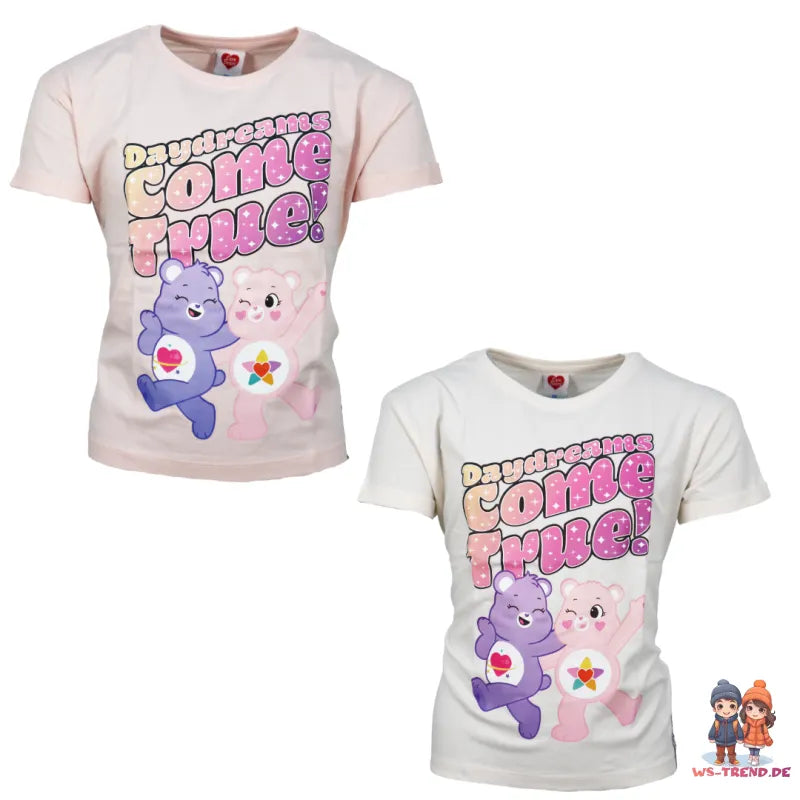 Glücksbärchis Herzchenbärchi Liebe-mich-Bärchi Mädchen kurzarm T-Shirt Shirt - WS-Trend.de