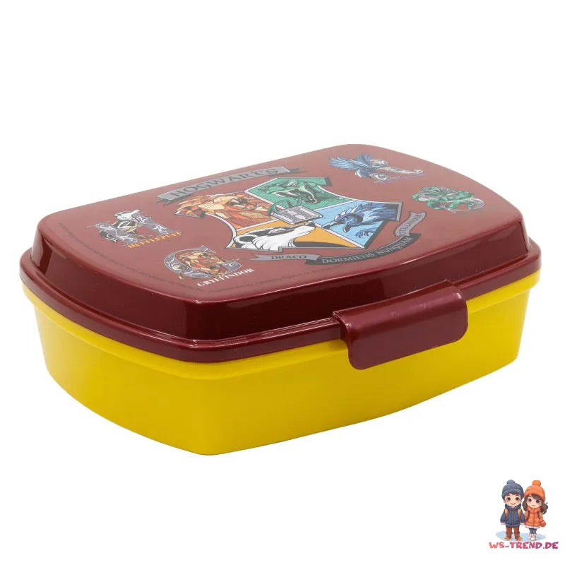 Harry Potter 2 teiliger Set Lunchbox mit Trinkbecher - WS-Trend.de Hogwarts teiliges Lunch - Brotdose Strohhalm