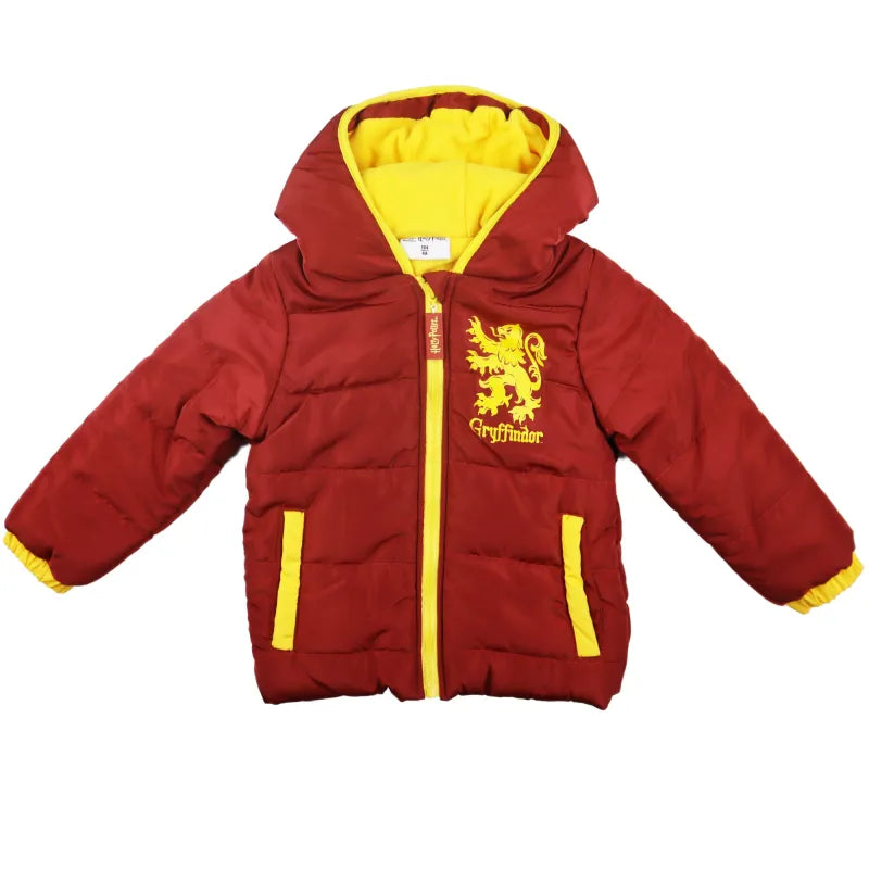 Harry Potter Gryffindor Kinder Winterjacke mit Kapuze - WS-Trend.de Herbst Jacke Jungen 104 - 140