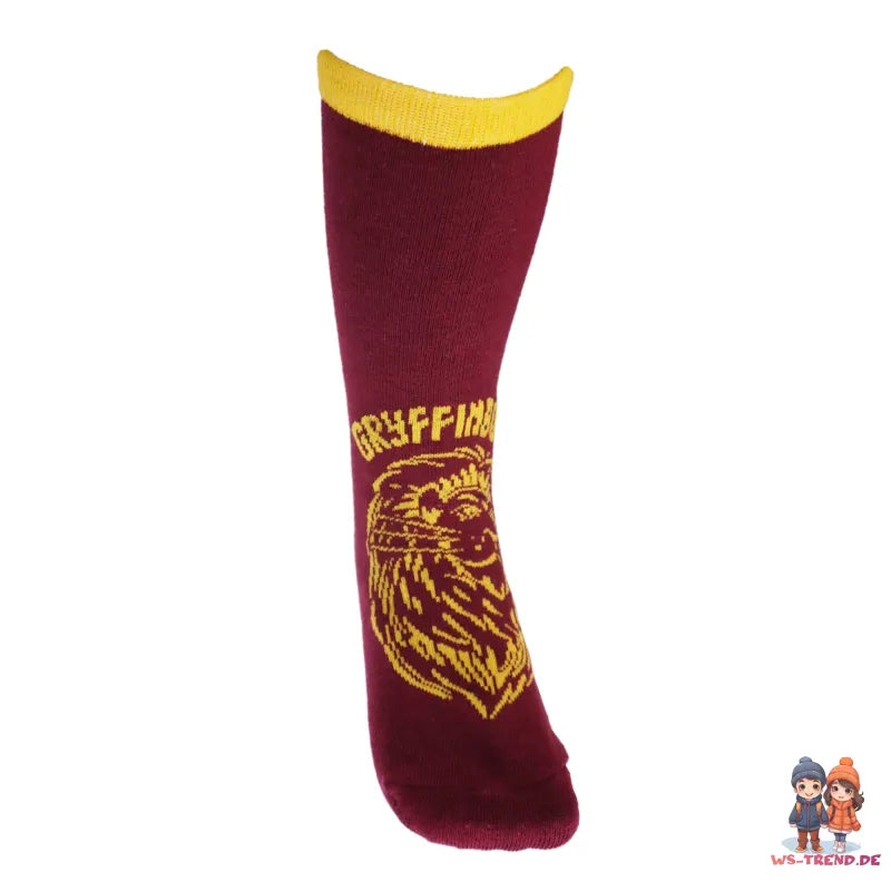 Harry Potter Gryffindor Slytherin Sneaker Kinder Socken 2er Pack - WS-Trend.de 27 - 38 Unisex