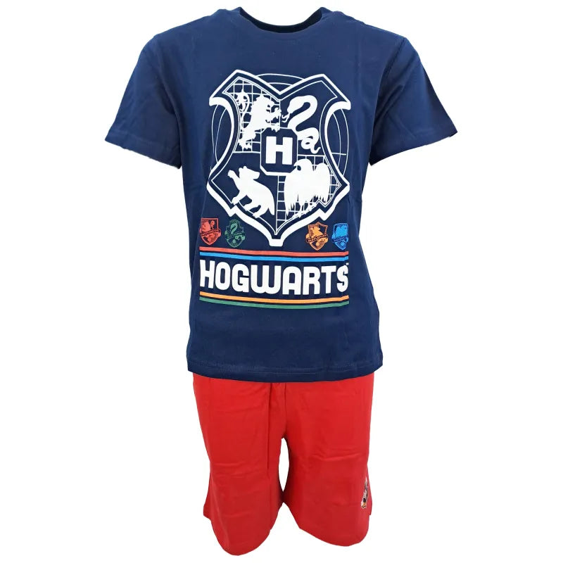 Harry Potter Hogwarts Kinder Jugend Schlafanzug Pyjama - WS-Trend.de kurzarm 134 -164 baumwolle