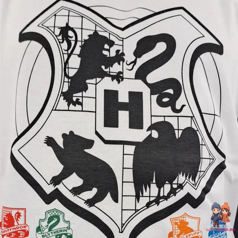 Harry Potter Hogwarts Kinder Jugend Schlafanzug Pyjama - WS-Trend.de kurzarm 134 -164 baumwolle