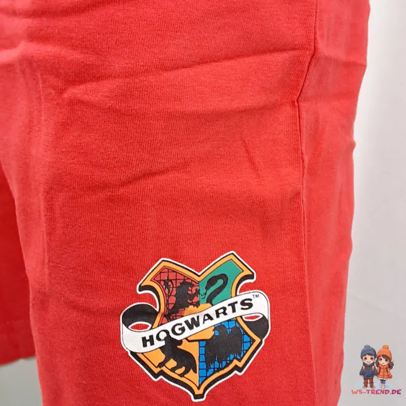 Harry Potter Hogwarts Kinder Jugend Schlafanzug Pyjama - WS-Trend.de kurzarm 134 -164 baumwolle