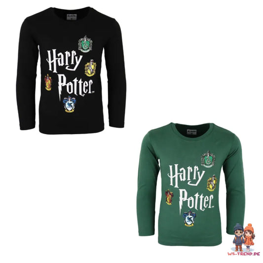 Harry Potter Kinder langarm T-Shirt - WS-Trend.de Shirt 104-134 Baumwolle