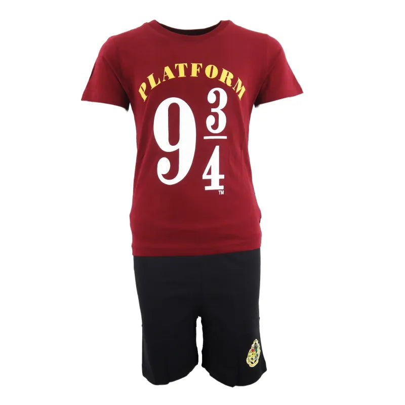 Harry Potter Platform 9 3/4 Kinder Schlafanzug Pyjama - WS-Trend.de kurzarm 134 -164 baumwolle