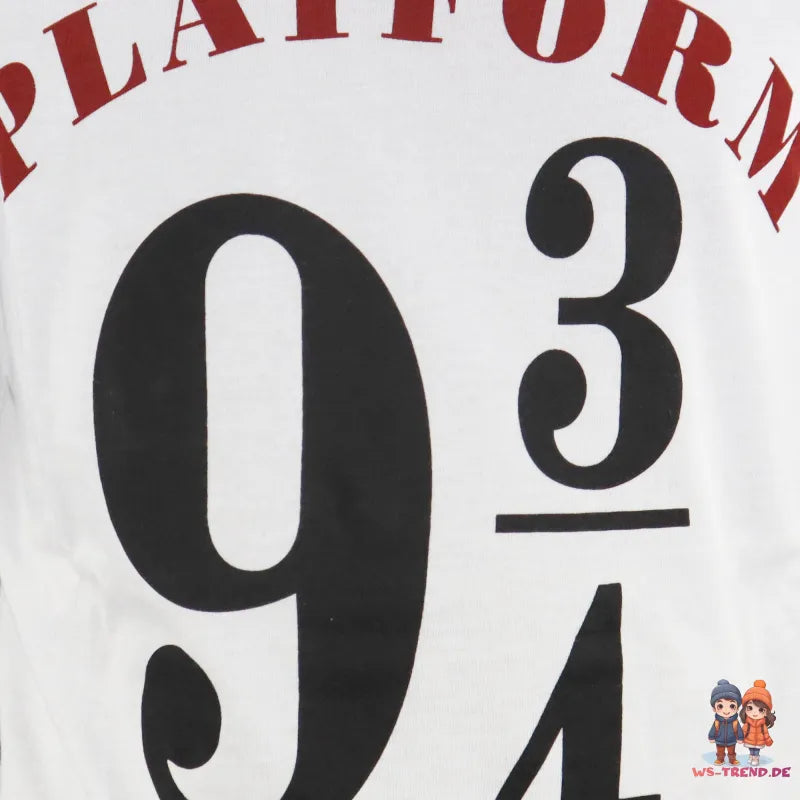 Harry Potter Platform 9 3/4 Kinder Schlafanzug Pyjama - WS-Trend.de kurzarm 134 -164 baumwolle