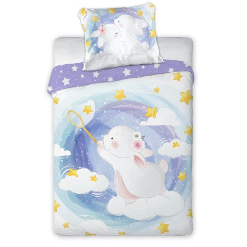 Der kleine Hase Baby Bettwäsche Set 100x135 40x60 - WS-Trend.de Kleiner 100% Baumwolle