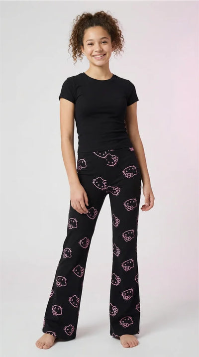 Hello Kitty Mädchen Leggings Schlaghose Hose Gr. 134 bis 170 - Ansicht 2