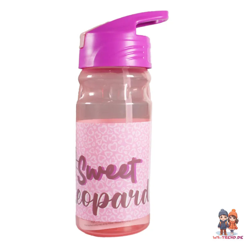 Hello Kitty Kinder Wasserflasche Trinkflasche Flasche 500 ml Tragegriff und Halm - WS-Trend.de