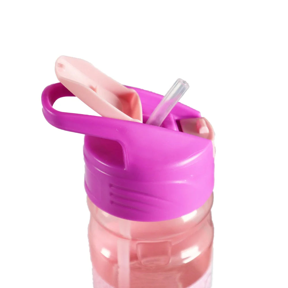 Hello Kitty Kinder Wasserflasche Trinkflasche Flasche 500 ml Tragegriff und Halm - WS-Trend.de