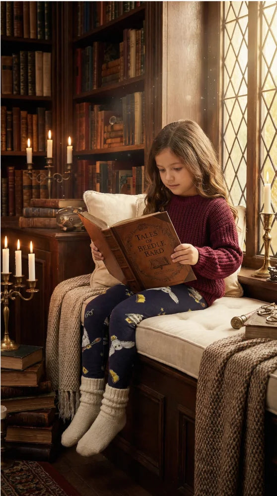 Harry Potter Hogwarts Hedwig Mädchen Kinder Leggings Hose - WS-Trend.de