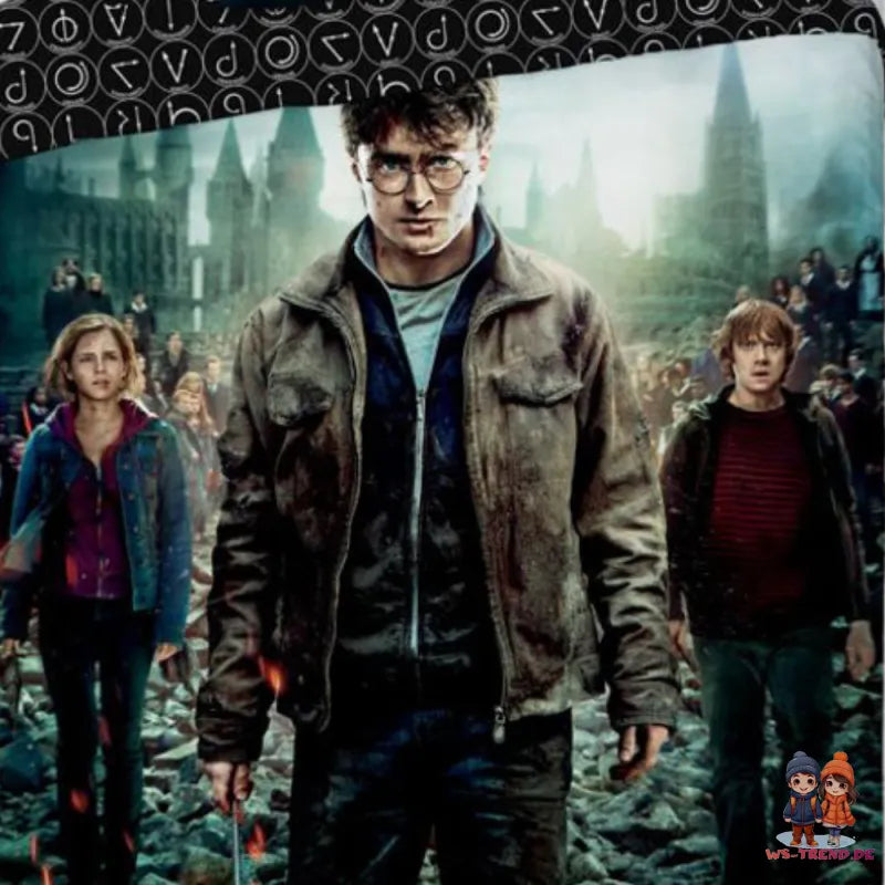 Harry Potter Film Bettwäsche 2tlg Set 135x200 80x80 cm 100% Baumwolle - WS-Trend.de