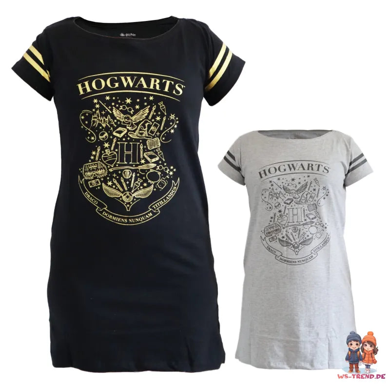 Harry Potter Hogwarts Damen kurzarm Schlafshirt - WS-Trend.de Gryffindor S-XL Baumwolle NEU
