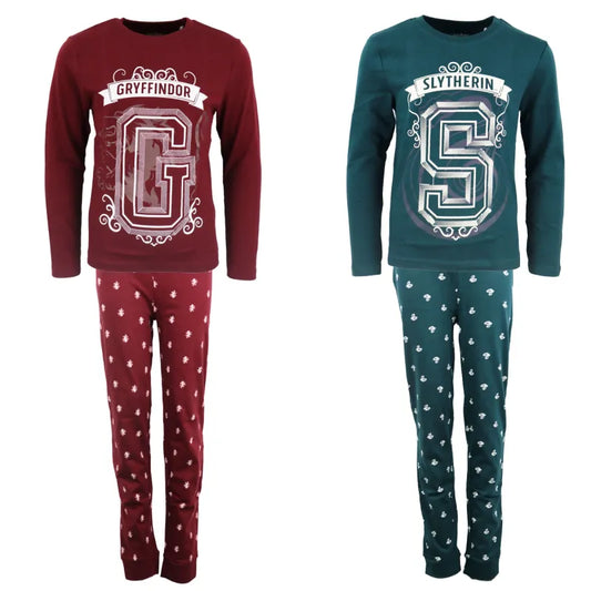Harry Potter Gryffindor Slytherin Jungen Schlafanzug Pyjama - WS-Trend.de 104-134 Baumwolle