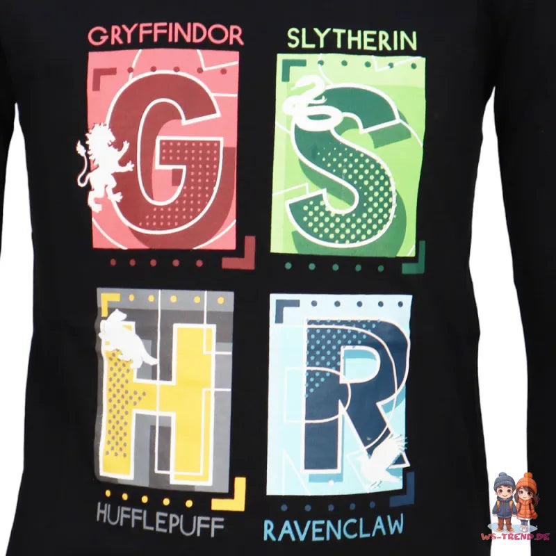 Harry Potter Hogwarts Gryffindor Jungen langarm T-Shirt Shirt - WS-Trend.de Gr. 104-134